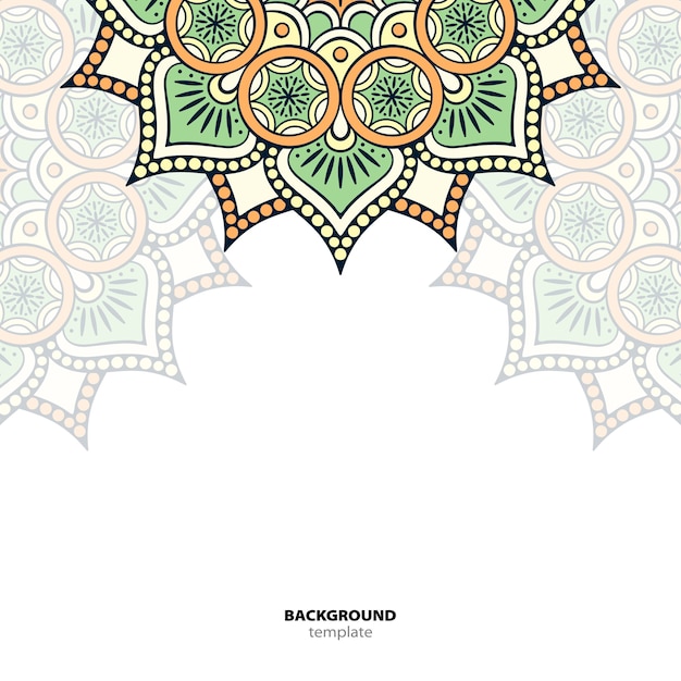 Mandala. rond ornamentpatroon. etnische oosterse achtergrond