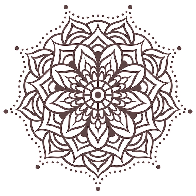 Mandala ronde ornament patroon. Decoratief patroon in oosterse stijl. Vintage decoratieve elementen