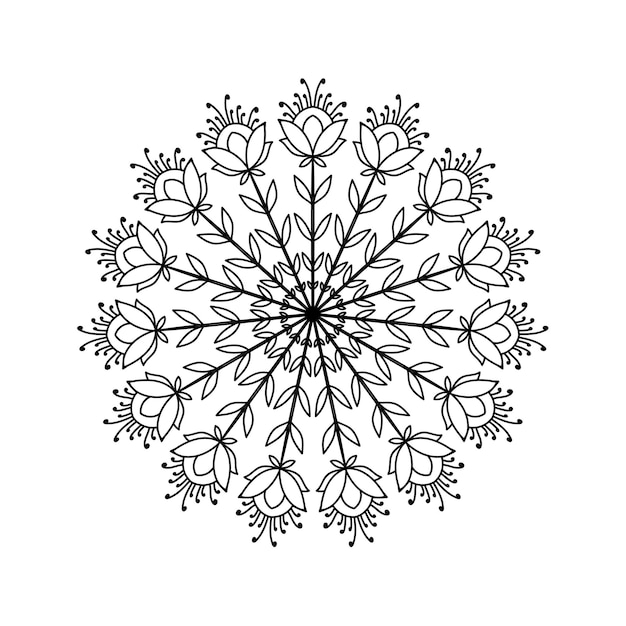 Mandala ronde patroon. Sierachtergrond in een cirkel.