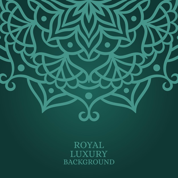 Mandala ronde sieraad achtergrond sjabloon. Koninklijke luxe achtergrond