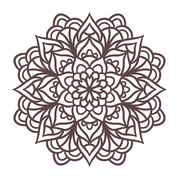 mandala round ornament pattern. decorative pattern in oriental style. vintage decorative elements