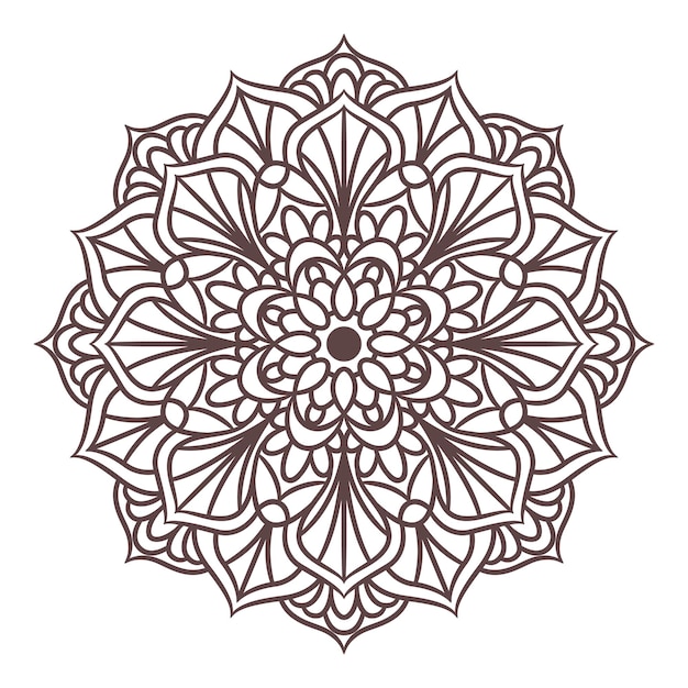 Mandala Round Ornament Pattern. Decorative pattern in oriental style. Vintage Decorative Elements