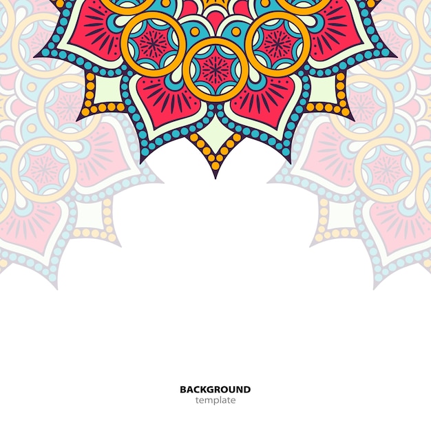 Mandala. round ornament pattern. ethnic oriental background