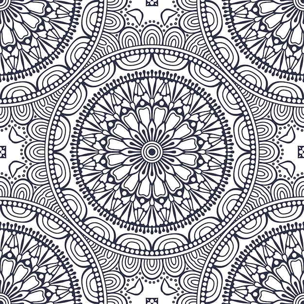 Vector mandala. round ornament pattern. vintage decorative elements