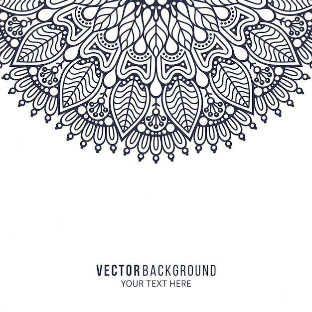 Vector mandala. round ornament pattern. vintage decorative elements