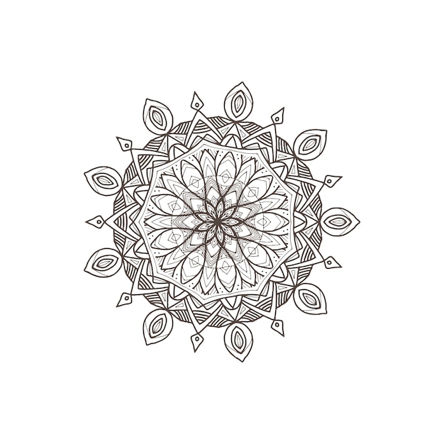 Mandala. Round Ornament Pattern. Vintage decorative elements. 