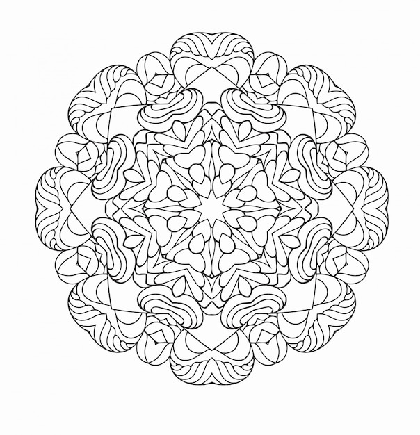 Mandala. Round ornament. 