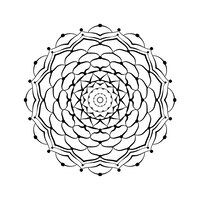 Mandala round pattern ethnic style decorative hand drawn lacy element hand drawn background