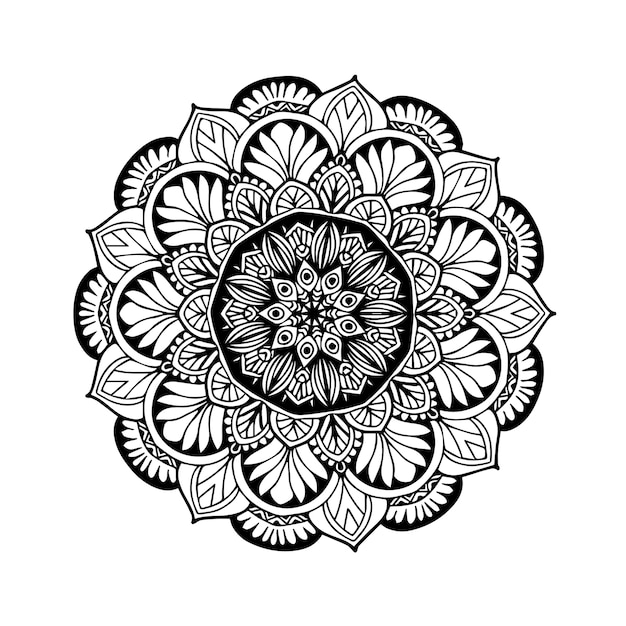 Vector mandala's kleurboek