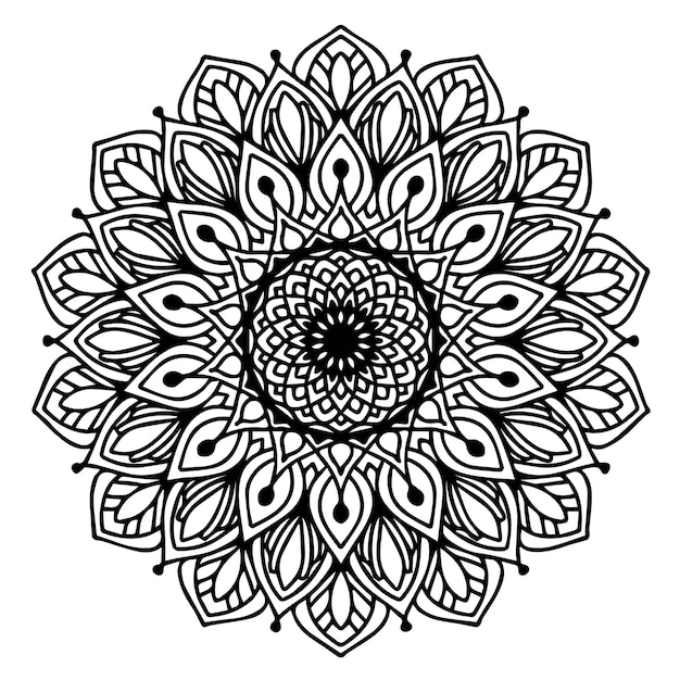 Vector mandala's kleurboek