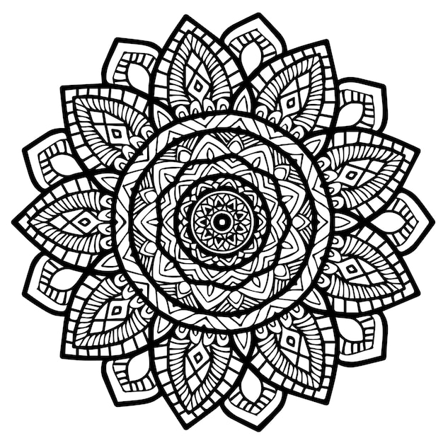 Vector mandala's kleurboek