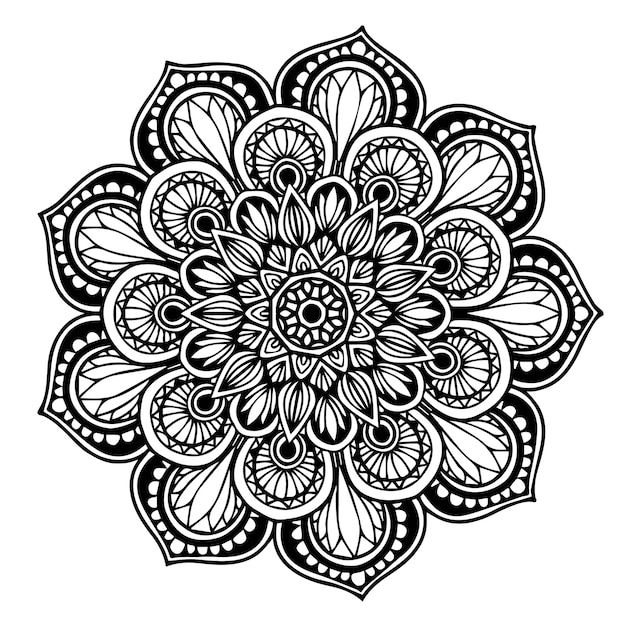 Vector mandala's kleurboek