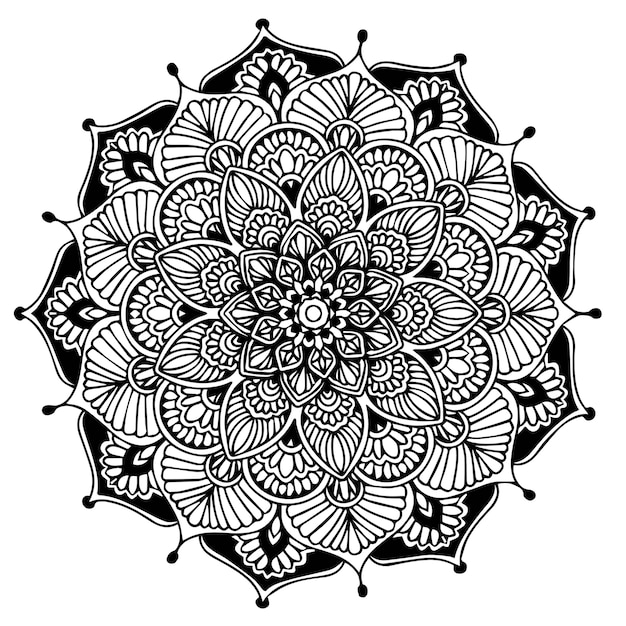 Vector mandala's kleurboek