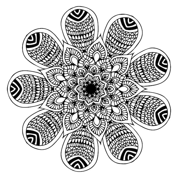 Vector mandala's kleurboek