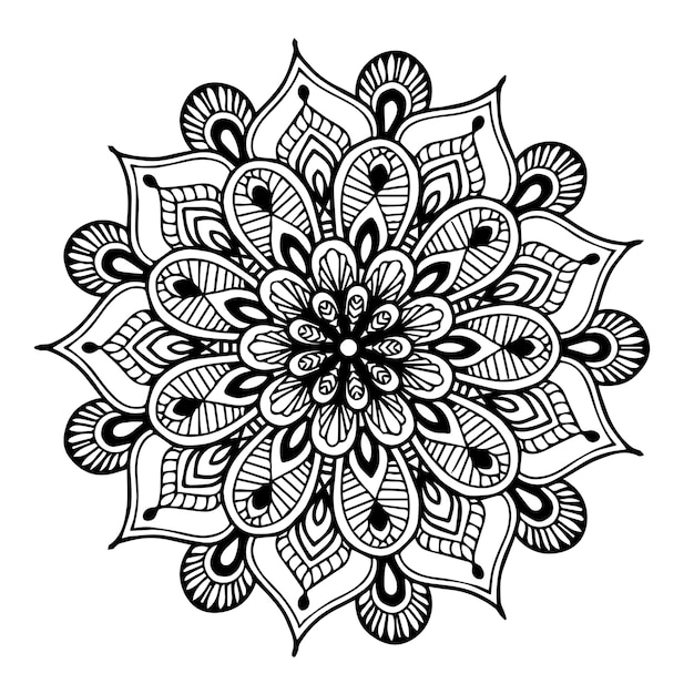 Vector mandala's kleurboek