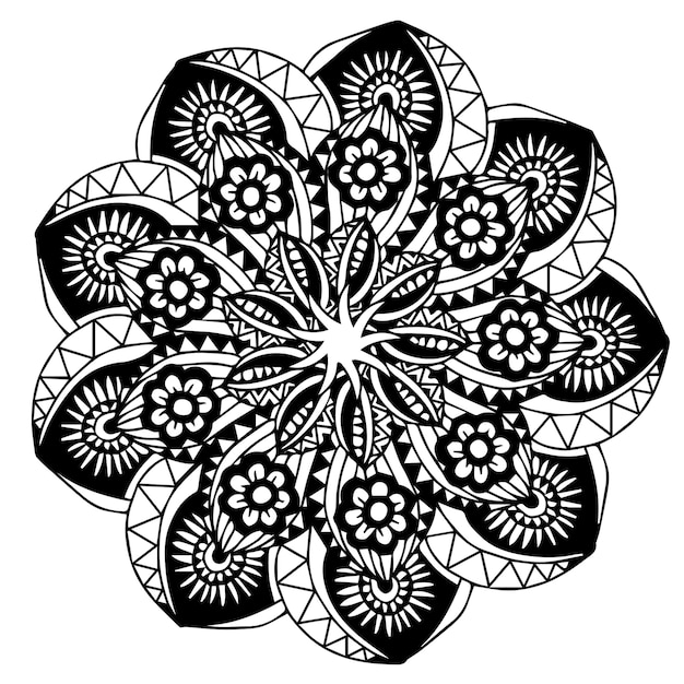 Vector mandala's kleurboek