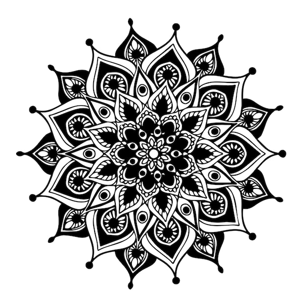 Vector mandala's kleurboek