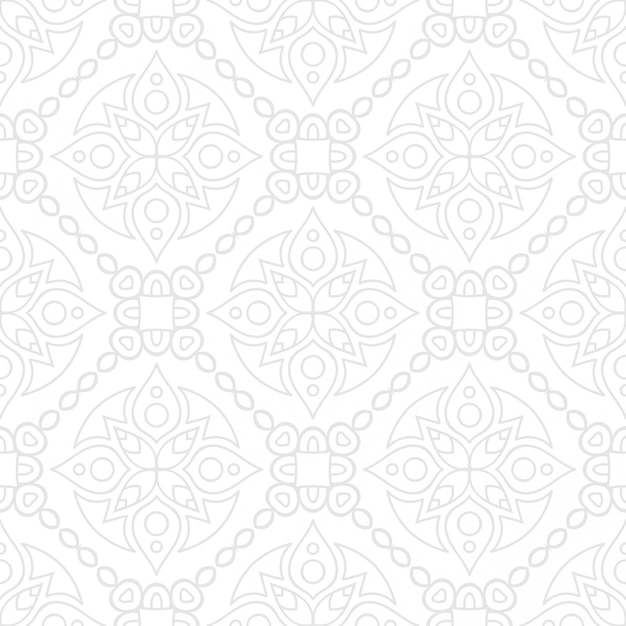 Mandala. seamless ornament pattern black