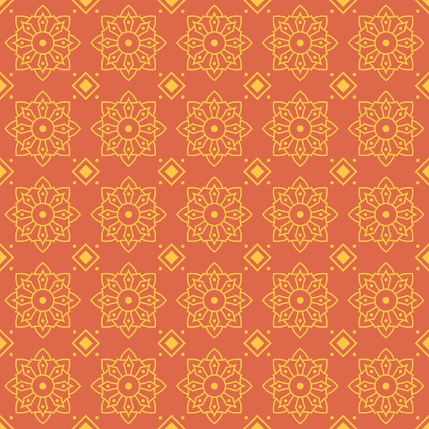 Mandala seamless pattern sfondo. elegante motivo tradizionale. geometrico di lusso batik classico.