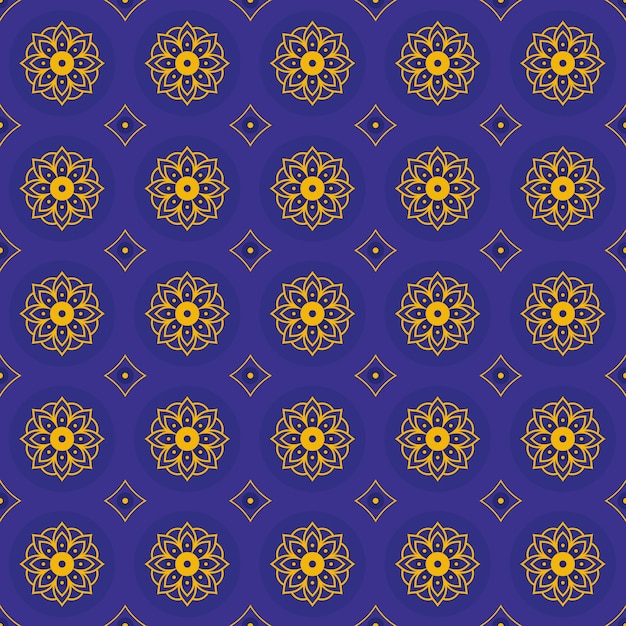 Mandala seamless pattern sfondo. elegante motivo tradizionale. geometrico di lusso batik classico.