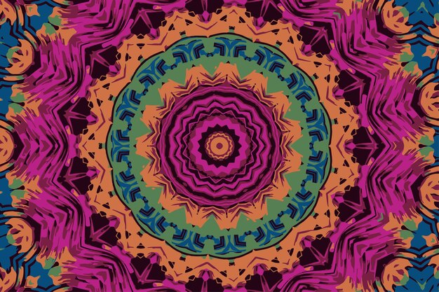 Fondo di festival di arte di vettore del reticolo senza giunte della mandala