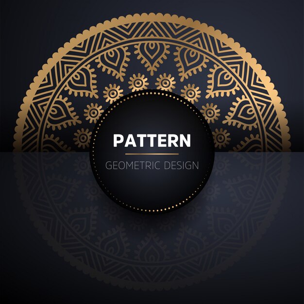 Mandala seamless pattern. modello di elementi decorativi vintage