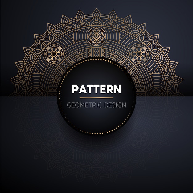 Mandala seamless pattern. modello di elementi decorativi vintage