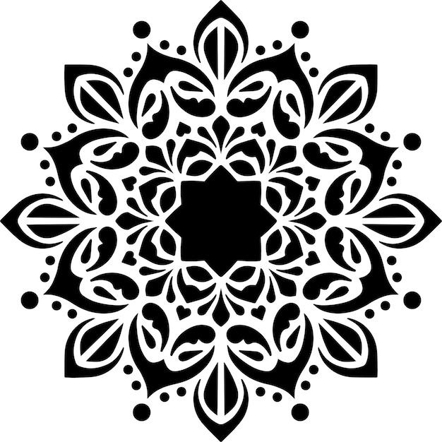 Premium Vector  Mandala stencil design printable template