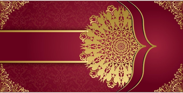 マンダラ スタイルの装飾的な装飾的な背景。美しい花曼荼羅のグリーティング カード。