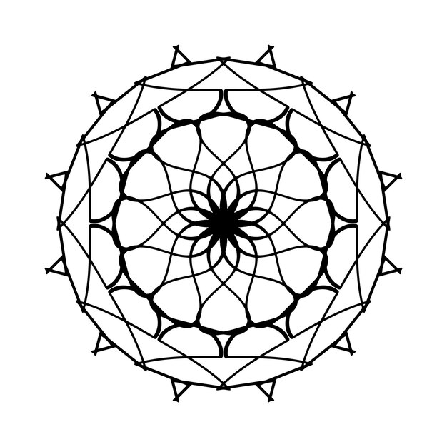 Mandala Style Vector and Patter