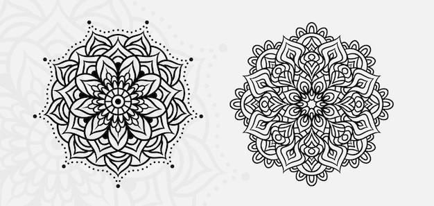 Mandala Style Vector Vormen Design Collectie