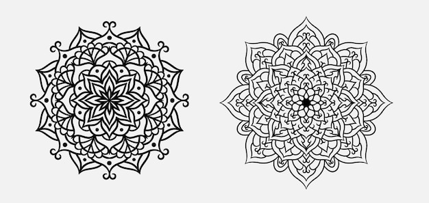 Mandala Style Vector Vormen Design Collectie