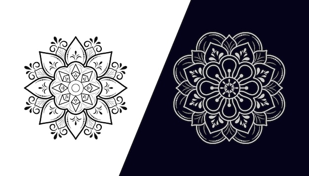 Mandala Style Vector Vormen Design Collectie