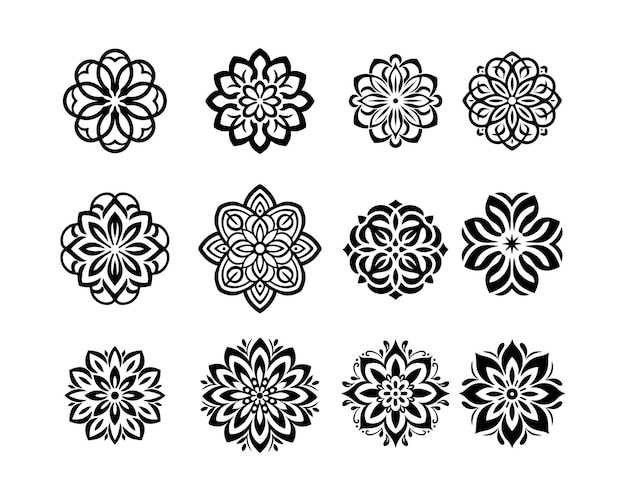 Mandala tattoos vector