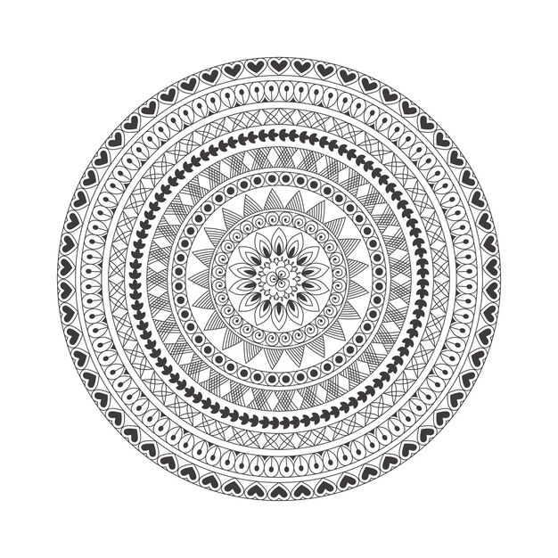 Vector mandala template 17 copies 8