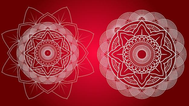 Vector mandala templates.