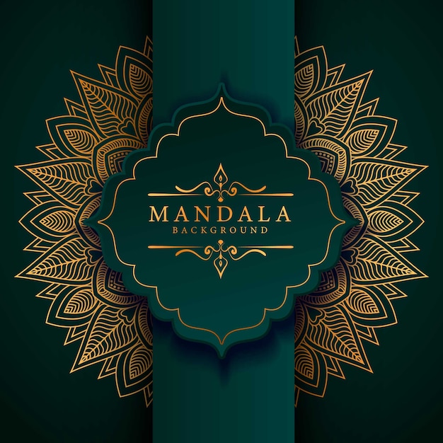 Mandala van de bloemluxe arabesque stijl als achtergrond