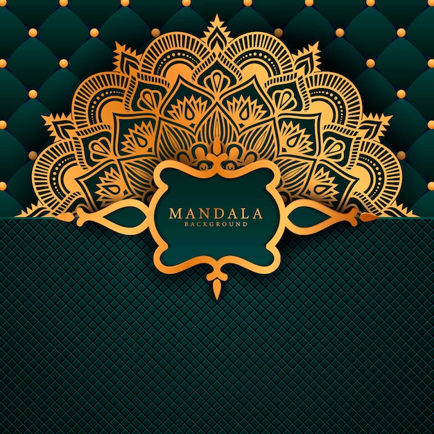 Mandala van de bloemluxe arabesque stijl als achtergrond