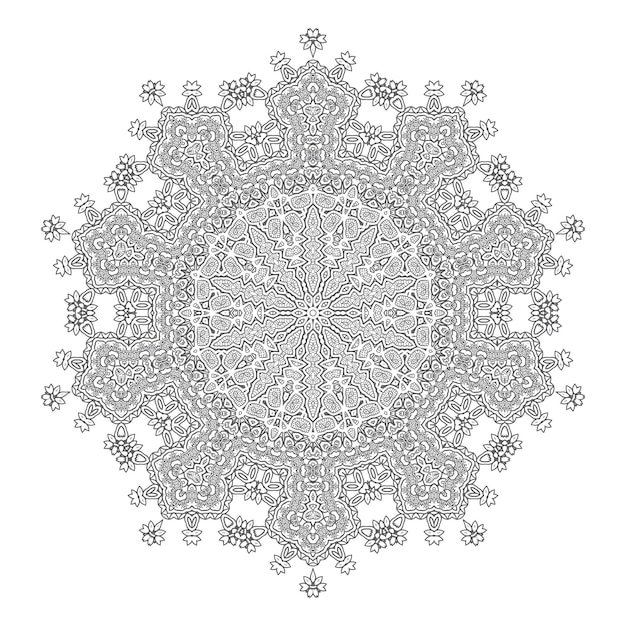 Mandala vettoriale per un bel design