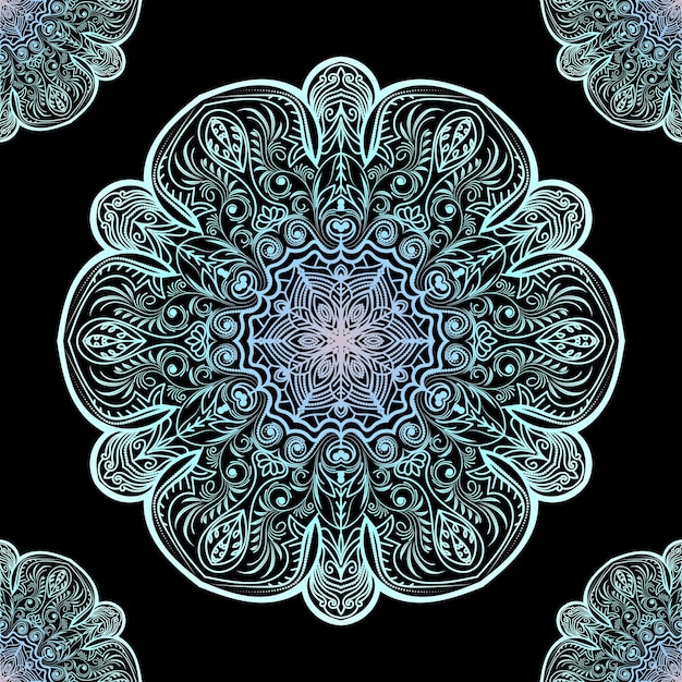 Mandala vector design. Lace pattern design. Creative mandala design.