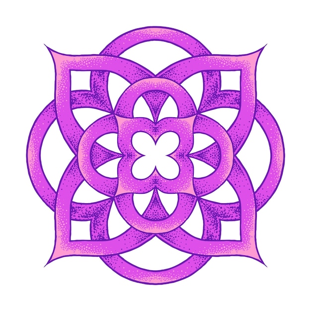 Mandala Vector Hand Getrokken