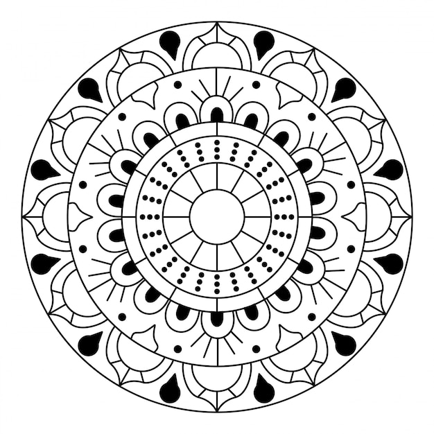 Mandala Vector kunstpatroon