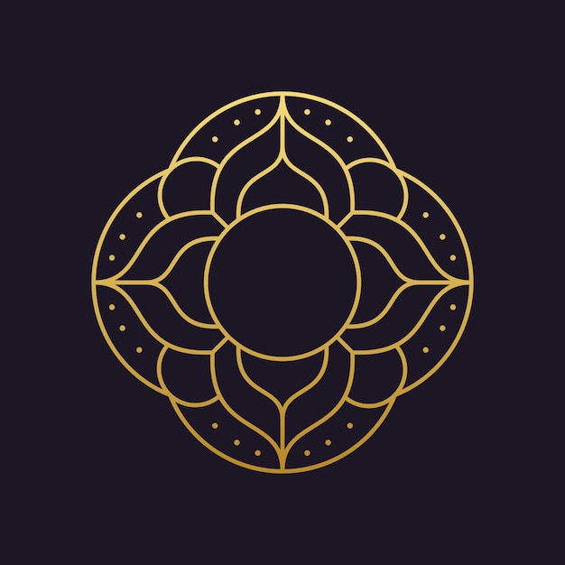 Mandala-vector logo/icon illustration