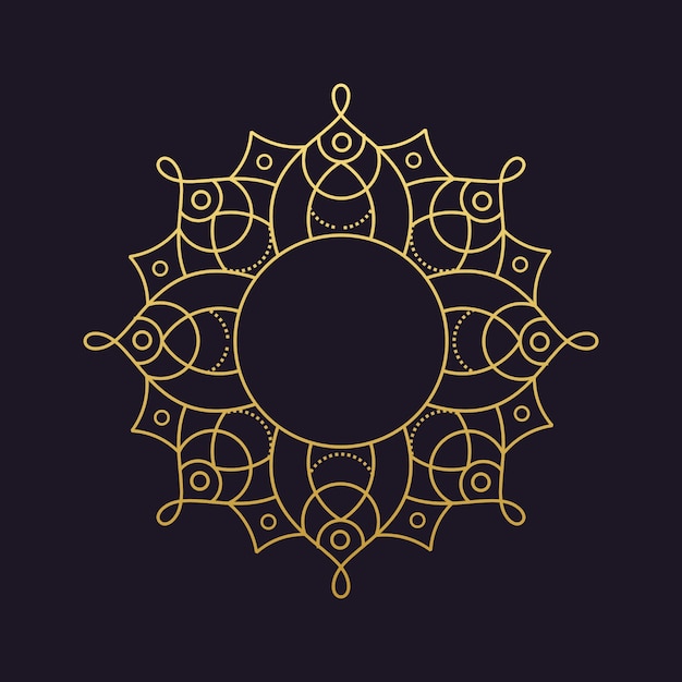 Mandala-vector logo / icona illustrazione