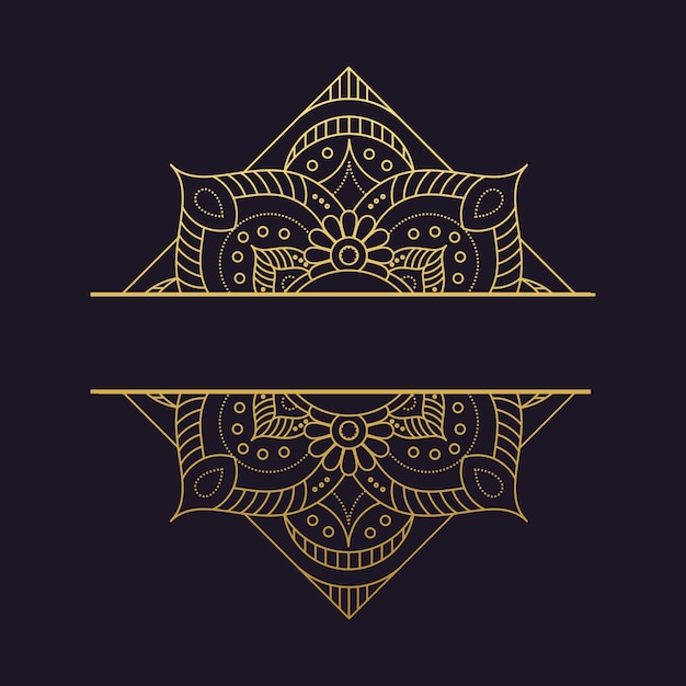 Vector mandala-vector logo/icon illustration