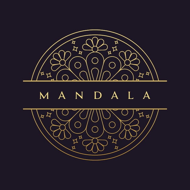 Mandala-vector logo / pictogram illustratie