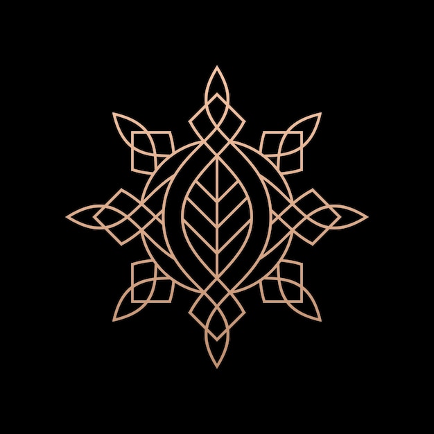 Иллюстрация шаблона векторного логотипа Мандалы