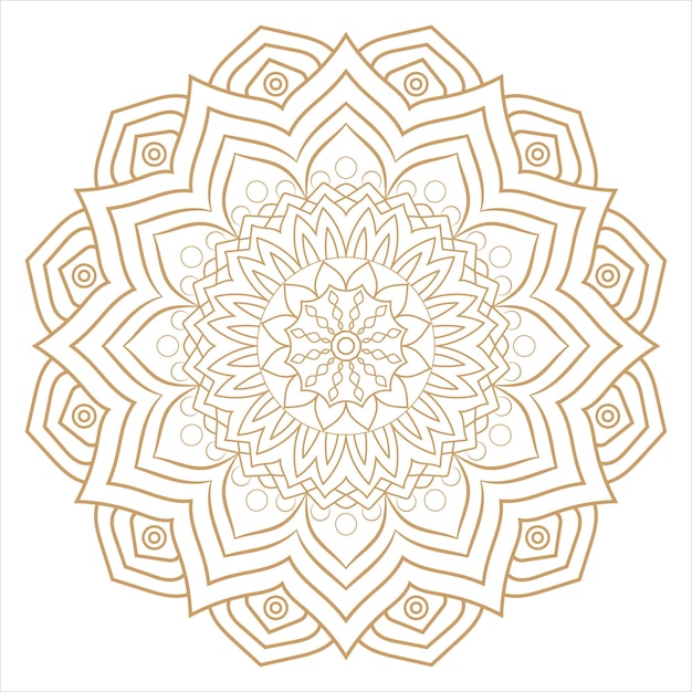 Mandala Vector Luxe Sierkunstpatroon Ontwerp