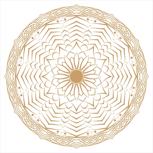 Mandala Vector Luxe Sierkunstpatroon Ontwerp