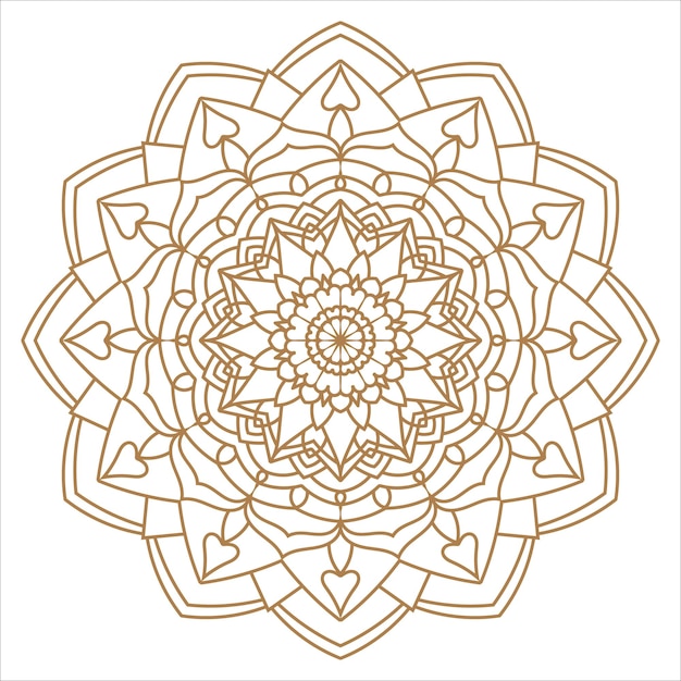 Mandala vector design ornamentale di lusso